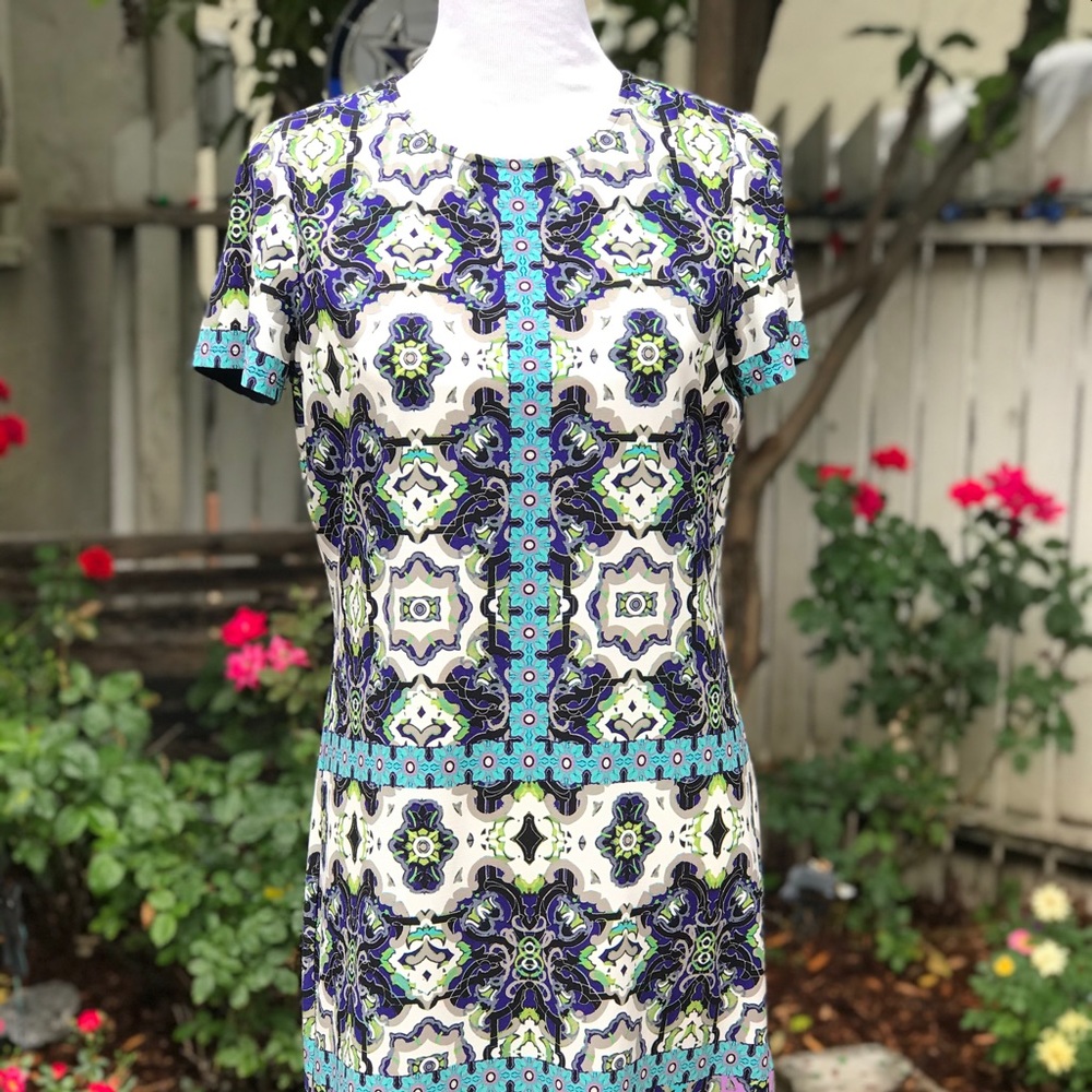 London Times Kaleidoscope Sheath Dress
